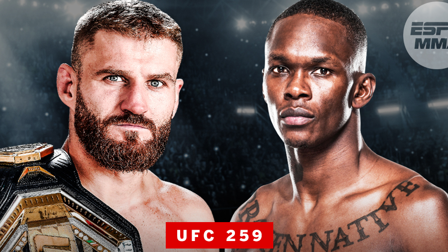 UFC 259: Israel Adesanya vs. Jan Blachowicz / SLUŽBENI FIGHT CARD